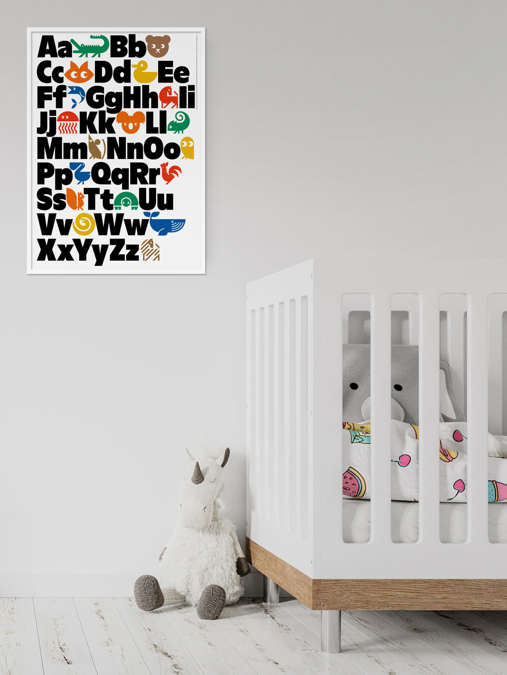 Animal Alphabet English Poster