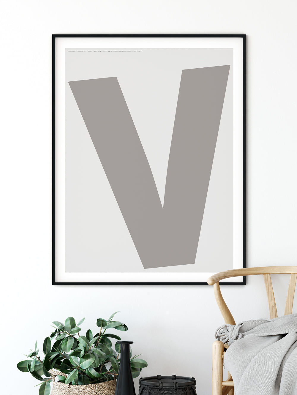 Letter V Poster