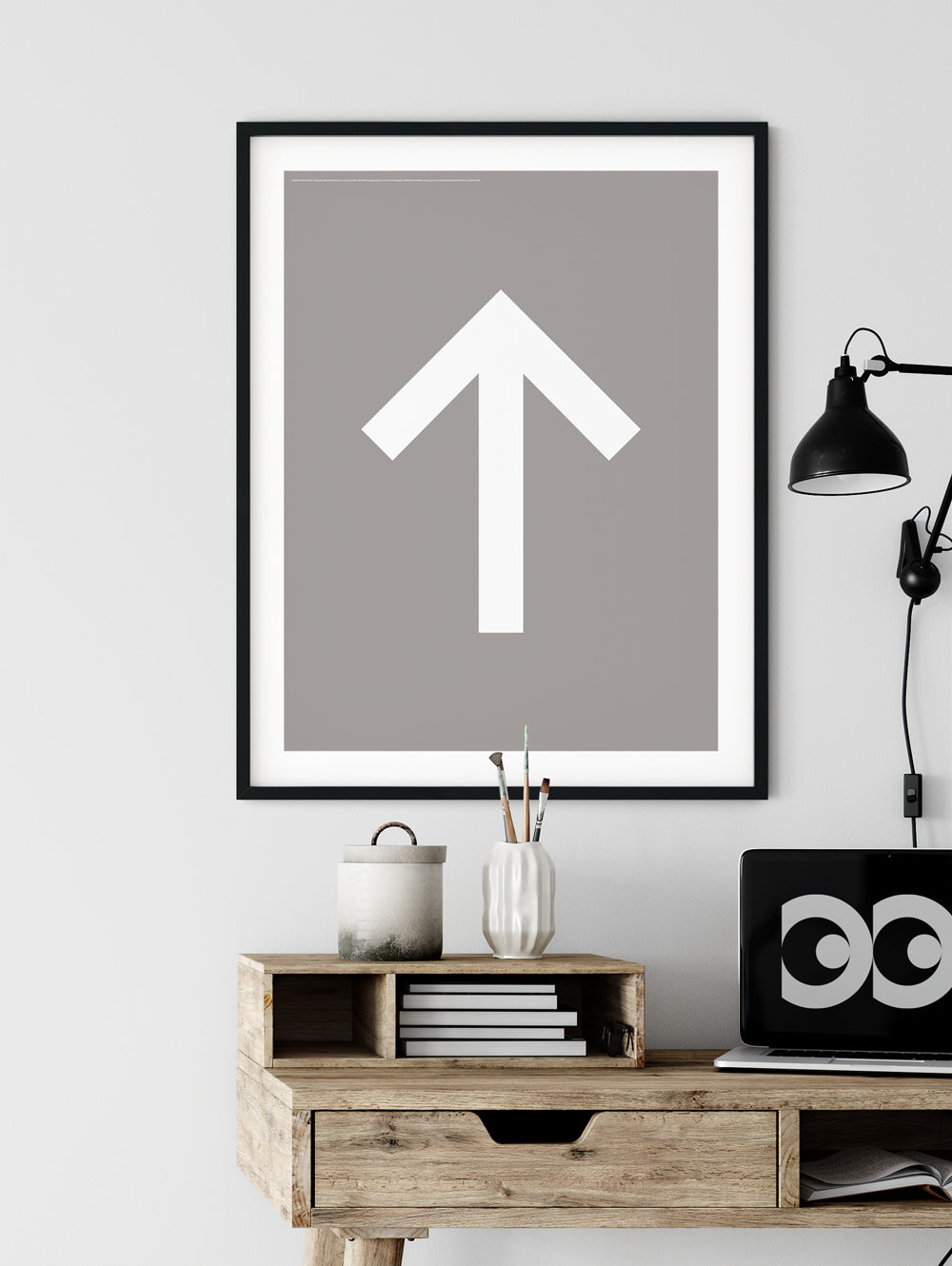 Iconography Up Arrow Poster