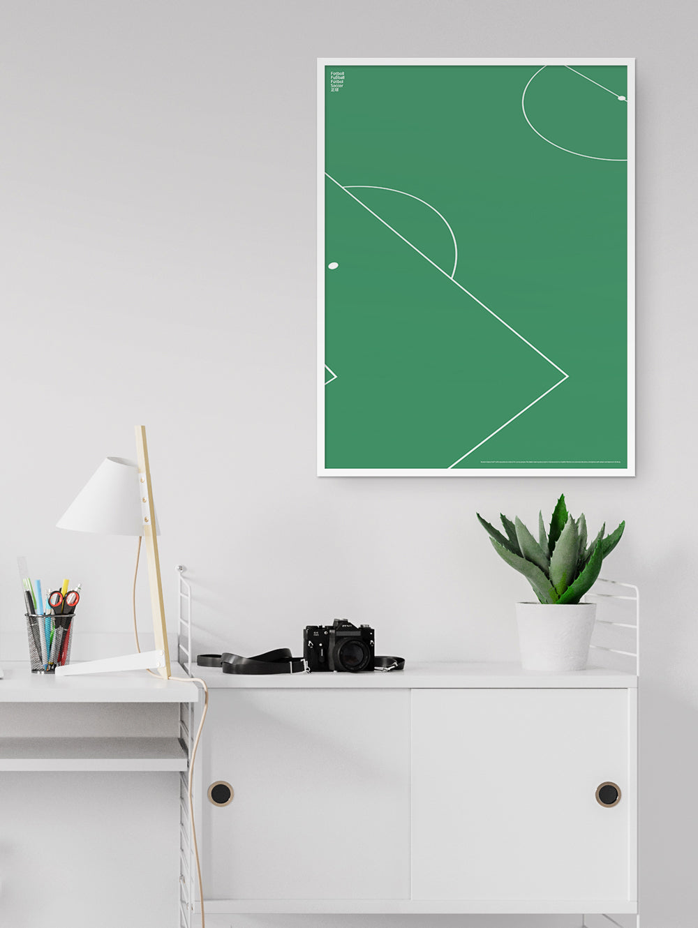 Sport Soccer Field Detail Poster