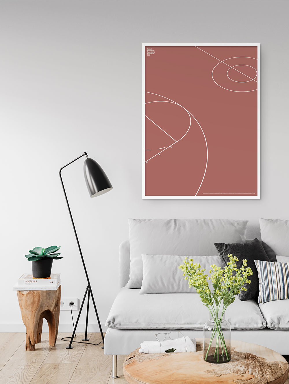 Sport Basketball Court Detail Poster