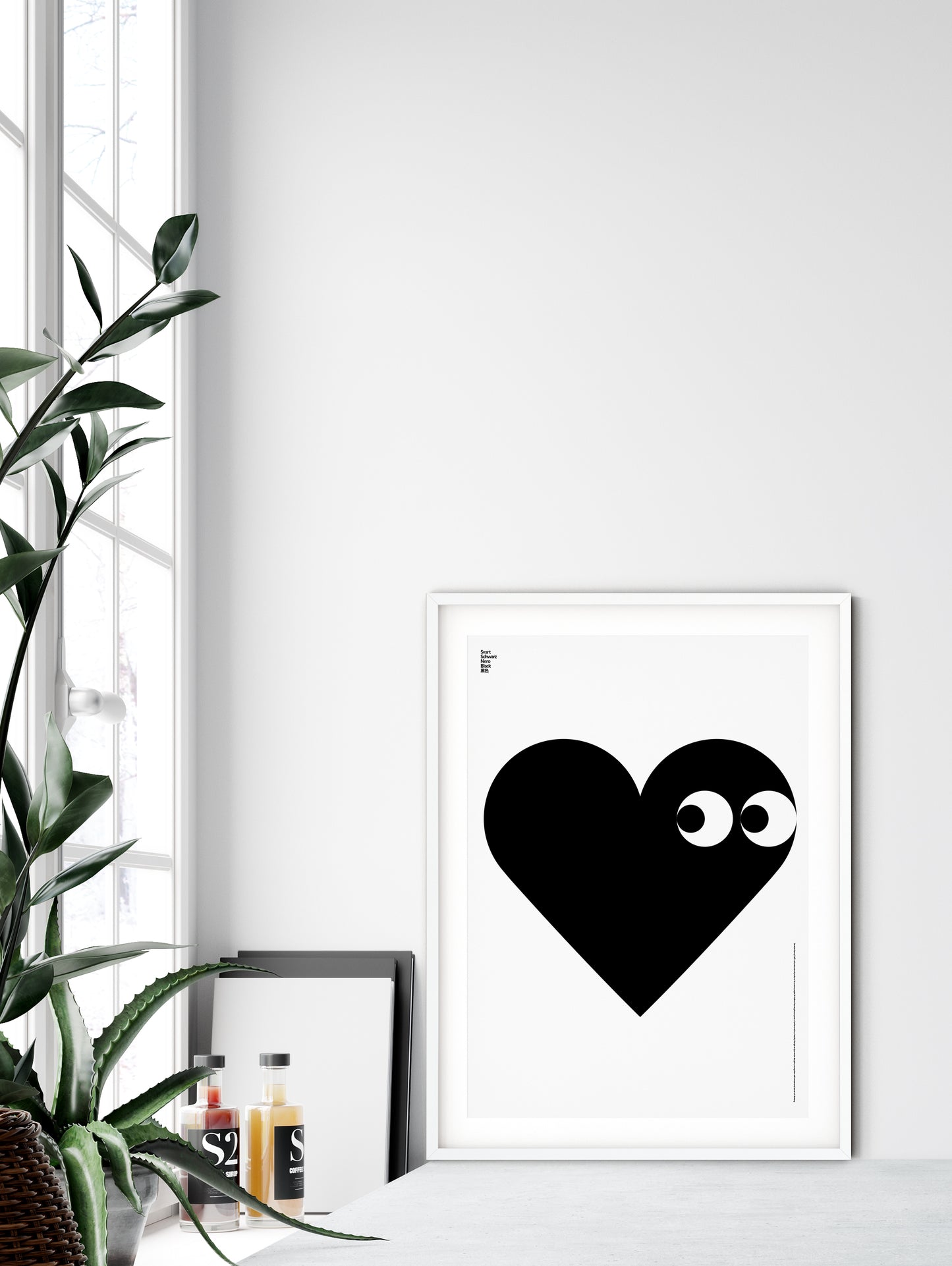 Translated Black Poster (Heart)