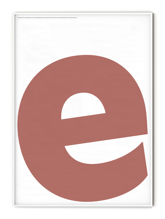 Letter E Poster