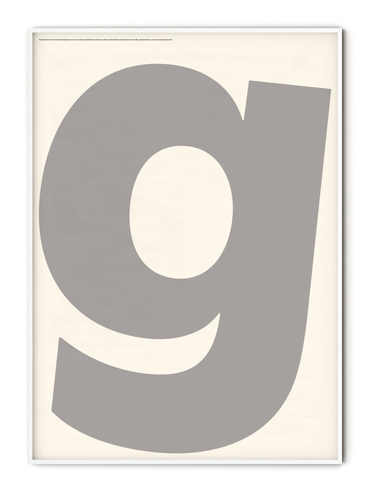 Letter G Poster