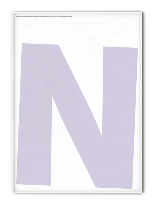 Letter N Poster