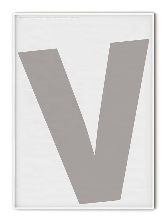 Letter V Poster