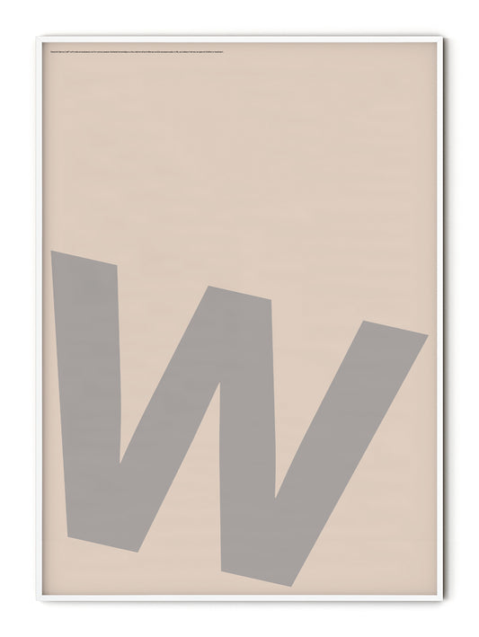 Letter W Poster
