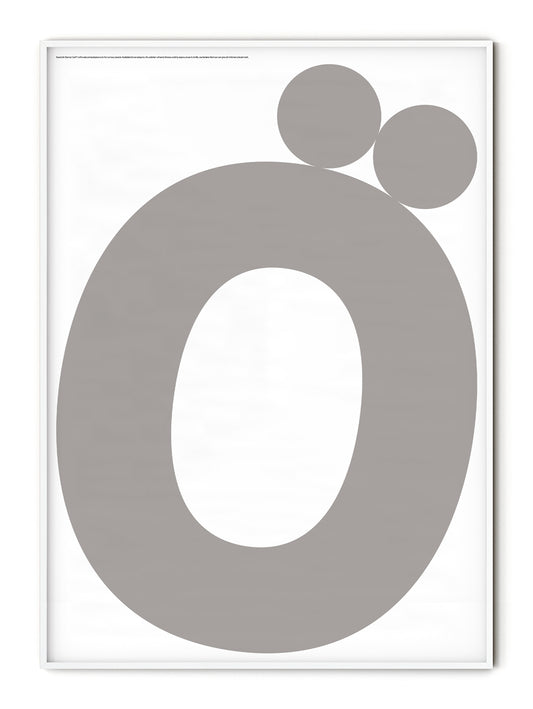 Letter Ö Poster