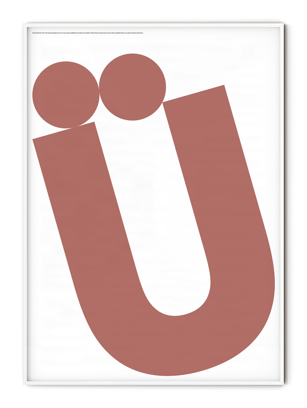 Letter Ü Poster