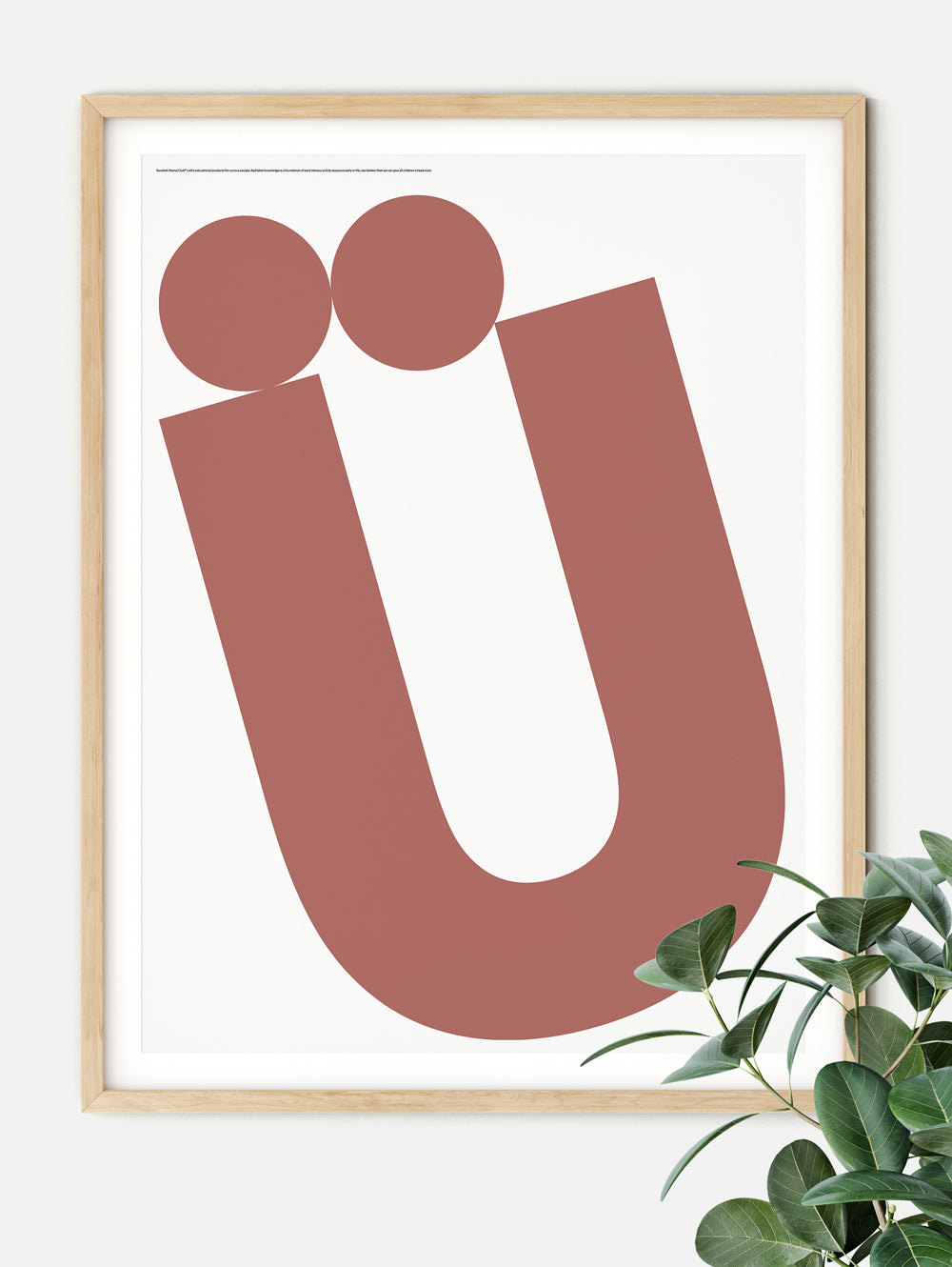 Letter Ü Poster