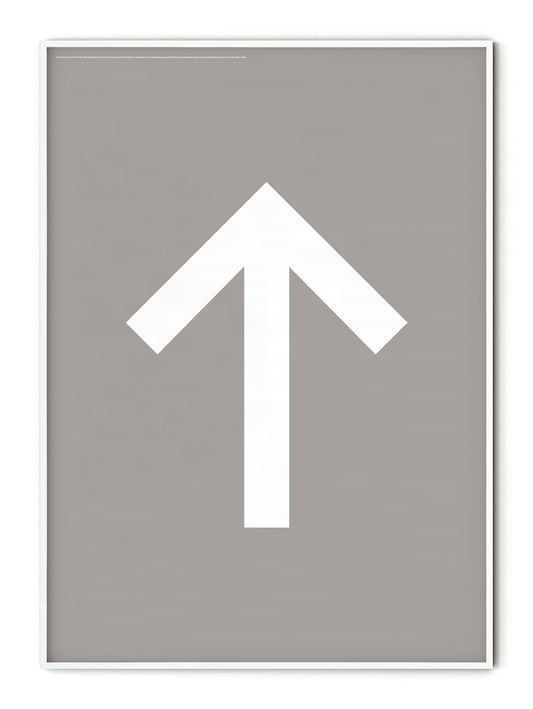Iconography Up Arrow Poster