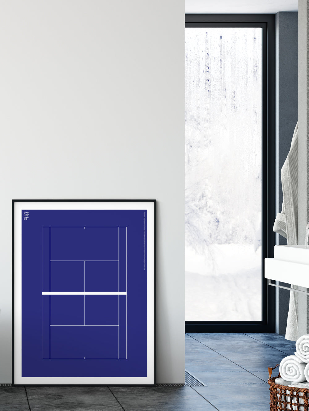 Sport Tennis Court Poster