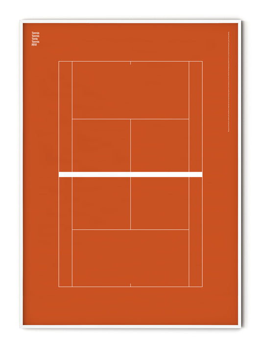 Sport Tennis Court French Open Poster