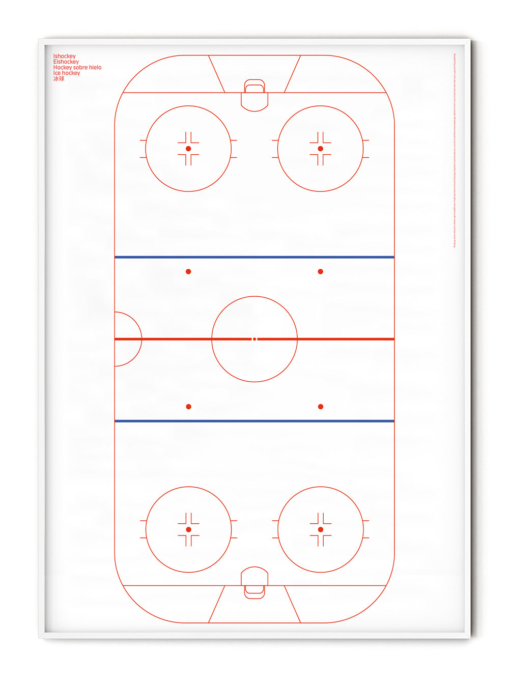 Sport Hockey Rink Poster