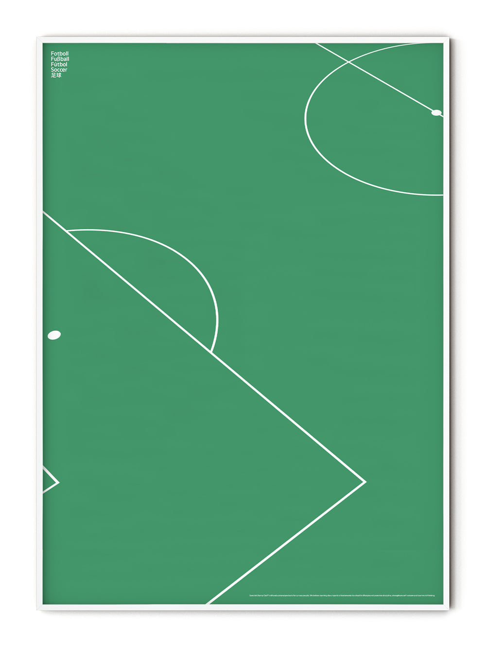 Sport Soccer Field Detail Poster