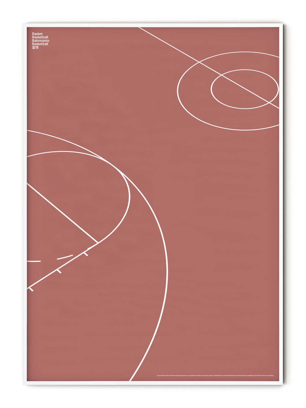 Sport Basketball Court Detail Poster