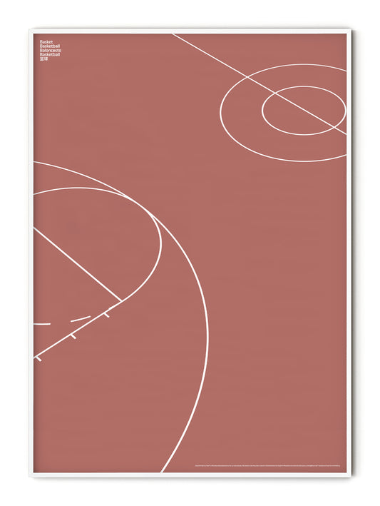 Sport Basketball Court Detail Poster