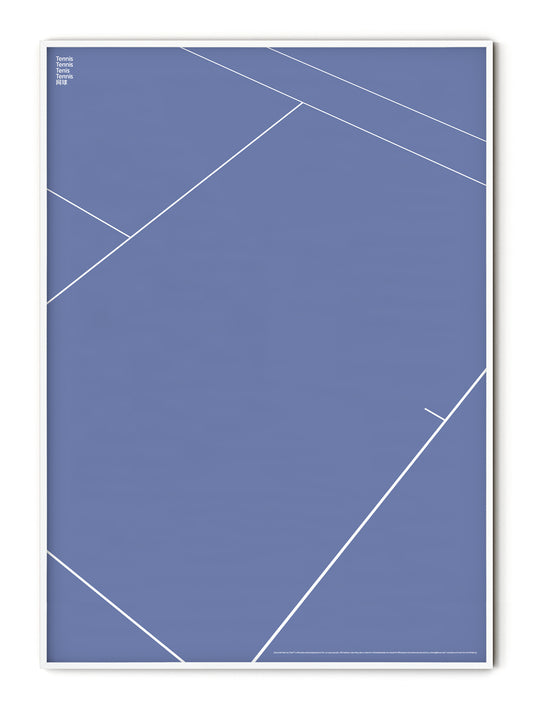 Sport Tennis Court Detail Poster