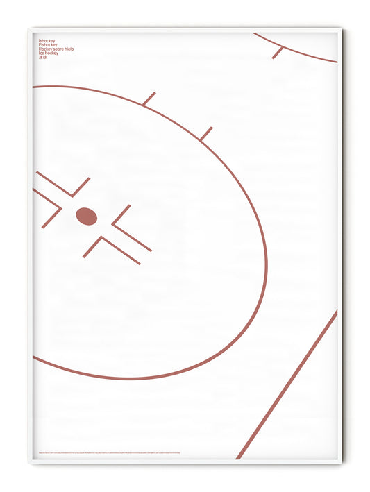 Sport Hockey Rink Detail Poster
