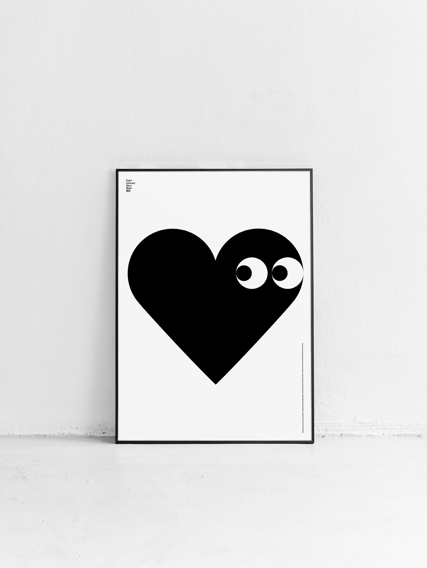 Translated Black Poster (Heart)