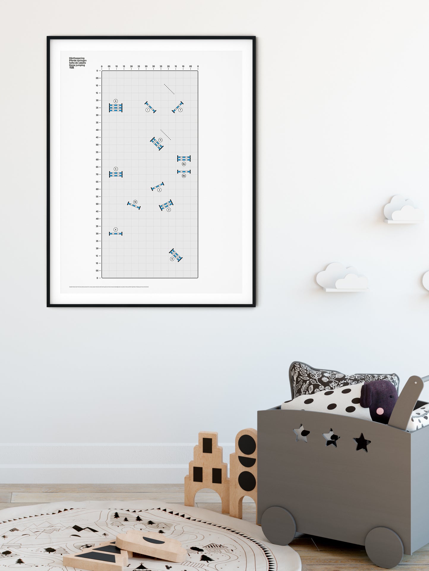 Sport Horse Jumping Poster