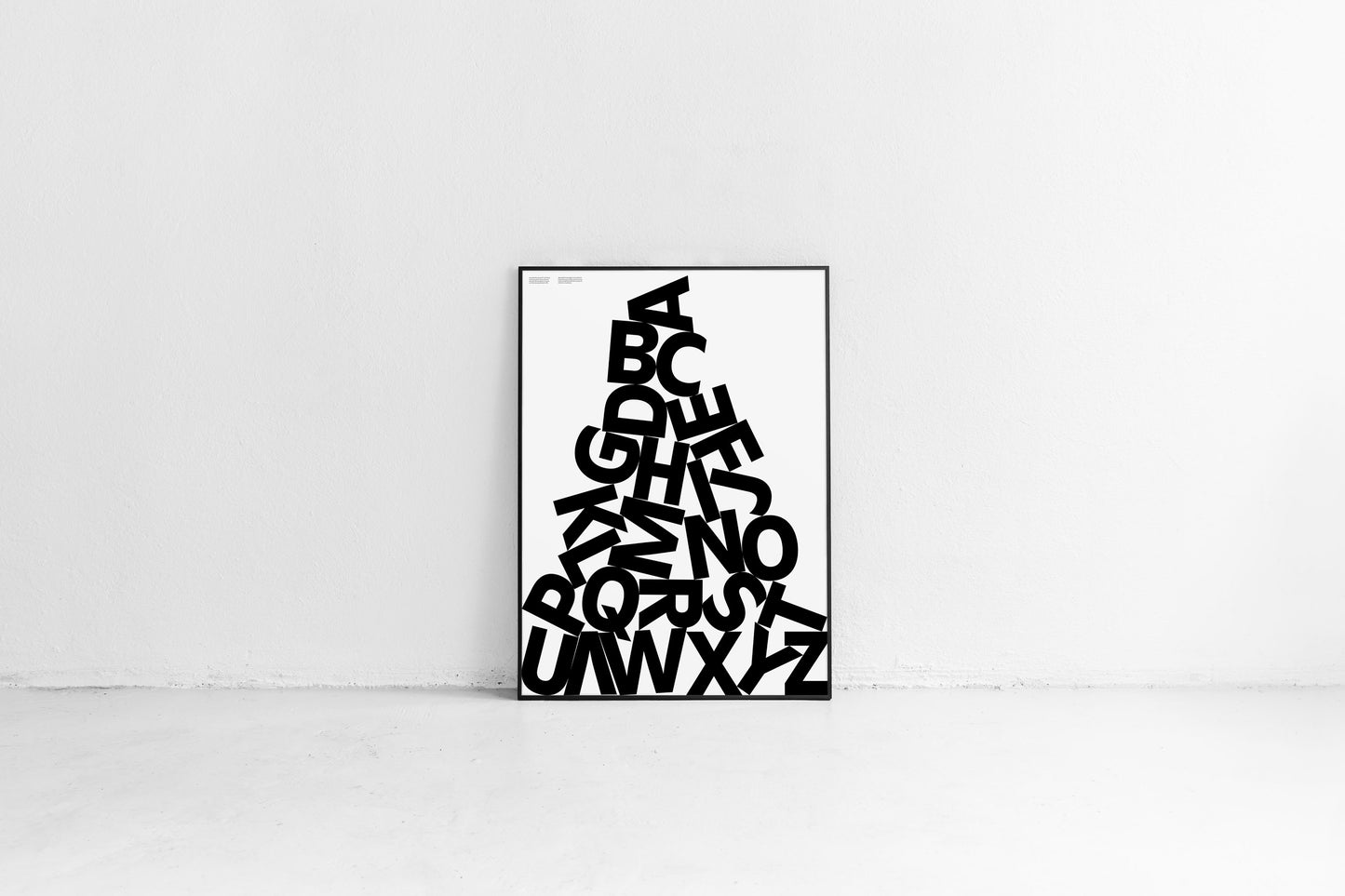 Pile Alphabet English Poster