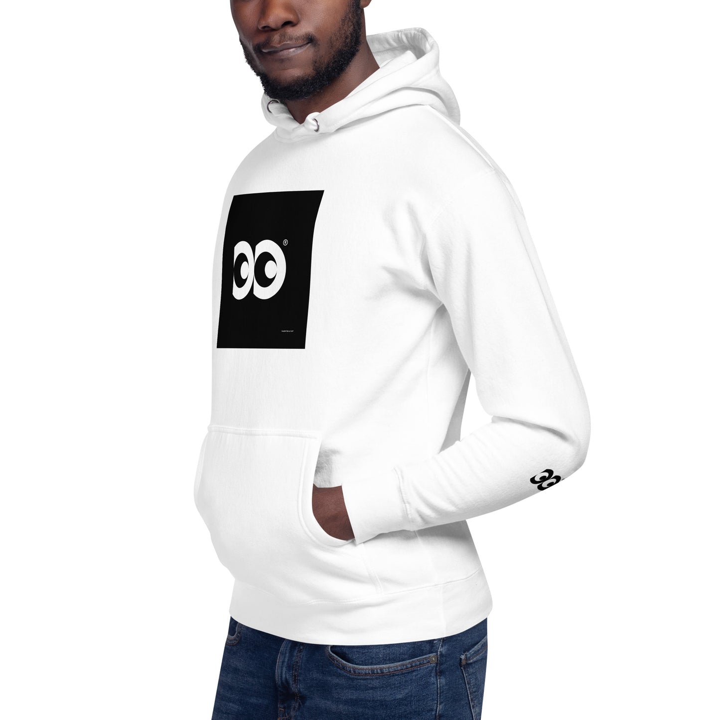 Swedish Stamp Club Unisex Brand Hoodie (White)